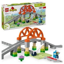 LEGO DUPLO My Town 10426 Set di espansione: binari del treno e ponte - Giocattol