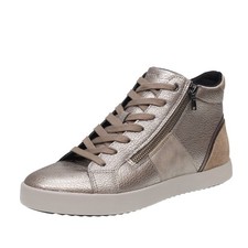 Geox Blomiee - Sneakers Traspiranti In Pelle Sabbia - Taglia 41 [26.5cm] Scarpe