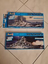 REVELL-2.MODELLINI NAVALI 1:1200 MINISHIPS BISMARCK-SCHARNHORST-06811/06805