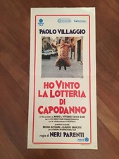 LOCANDINA,s23,  HO VINTO LA LOTTERIA DI CAPODANNO PAOLO VILLAGGIO NERI PARENTI