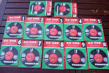 Lotto 12 Dischi 45 Giri 20 Ore Corso Lingua Francese Vintage