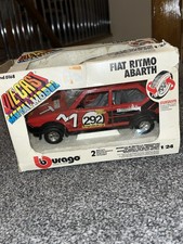 MODELLO VINTAGE BURAGO FIAT RITMO ABARTH 1/24 METALLO PRESSOFUSO #220
