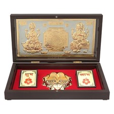 Gold Plated Laxmi Ganesha