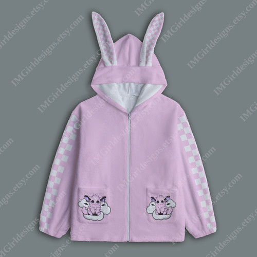 Felpa con cappuccio - , rosa