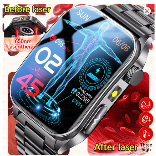 Smartwatch salute laser 650nm - smartwatch,