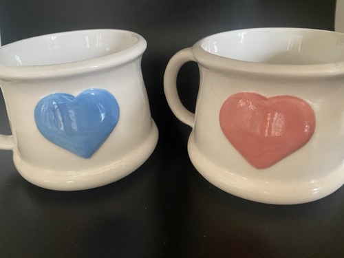 Tazze ceramica rosa blu - in,