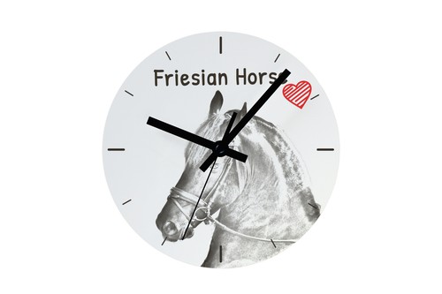 Cavallo frisone orologio con - frisone,