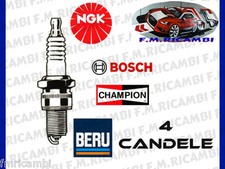 4 CANDELE ACCENSIONE per OPEL ZAFIRA 1.6 CNG METANO 69KW-94CV DAL 07/2005>