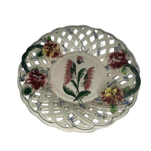 Piatto reticolato ceramica