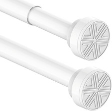 Bastone Tenda Doccia a Pressione Senza Foratura, Estensibile, Asta per Doccia, D