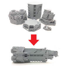 Pillar of Autumn Halcyon-class Cruiser Fleet Battles Halo unsc modello personalizzato 6,5"