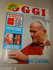 OGGI=1980/8=PAPA GIOVANNI PAOLO II=BEPPE SERAFINI=MONICA GUERRITORE=SYDNE ROME=