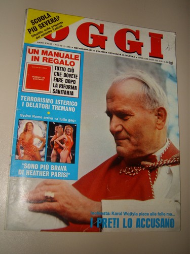 Oggi 1980 papa giovanni - oggi=1980/8=papa,
