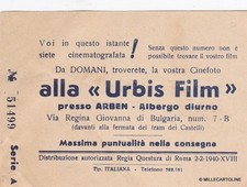 # ROMA 1940 BIGLIETTO PER