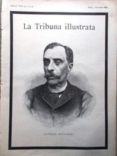 La Tribuna Illustrata 5 Ottobre 1890 Alfredo Baccarini Alhambra Granada Fabbri