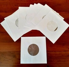 Buste protettive copertine sleeve vinili 45 giri carta bianca e antistatica 100x