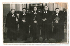 Foto vintage anni 50 ministri luterani slovacchi Padina Kisač Novi Sad Kovačica clero