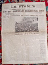 FASCISMO: ATLETI DAL DUCE A PALAZZO VENEZIA - LA STAMPA 29 ottobre 1934