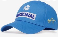 Cappello Ayrton Senna Nacional Berretto Baseball Regolabile Blu Spedizione Gratuita negli Stati Uniti