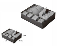 Box Scatola Salvaspazio Portatutto Contenitore Armadio Organizer 44x34x11cm dfh