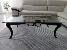 Tavolinetto da salotto marca TARGET POINT in ferro battuto e vetro temperato