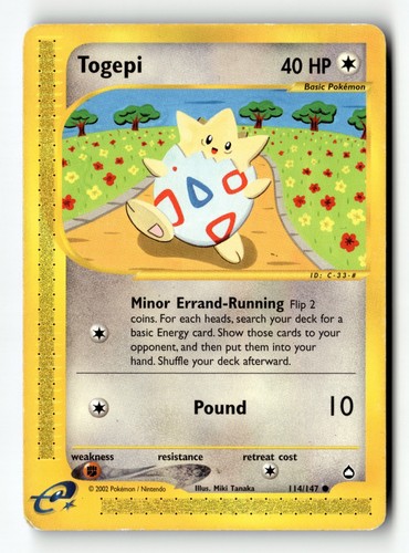 Pokemon card togepi - togepi, lp