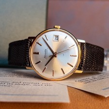 Orologio Meccanico Vintage Nivada Compensamatic 17 Top Condition Manual Winding 