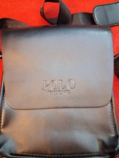 Borsello tracolla uomo similpelle nero 26x22mm "NUOVO" ---MAI UTILIZZATO---