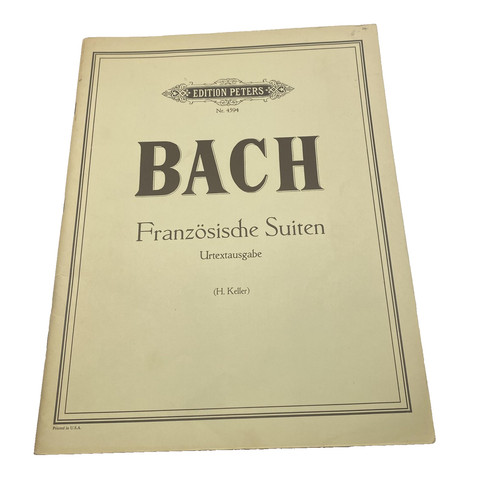 Vintage bach french suites - bach,