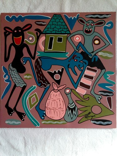 George lilanga olio su - ,