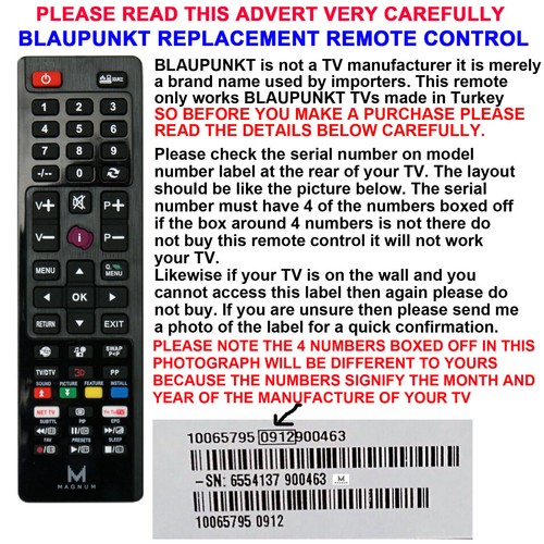 Telecomando blaupunkt - tv,