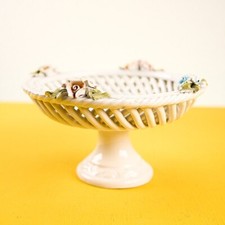 Alzata ceramica intrecciata - ceramica,