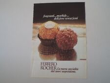 advertising Pubblicità 1985 FERRERO ROCHER