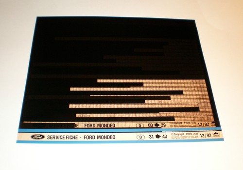 Microfiche manuale officina - microfiche, d'officina
