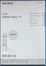 SONY LCD digital color TV KDL46EX4/37EX4/32EX4/40BX4 Bravia manuale d'istruzione