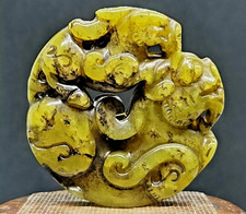 Antico ciondolo drago di giada