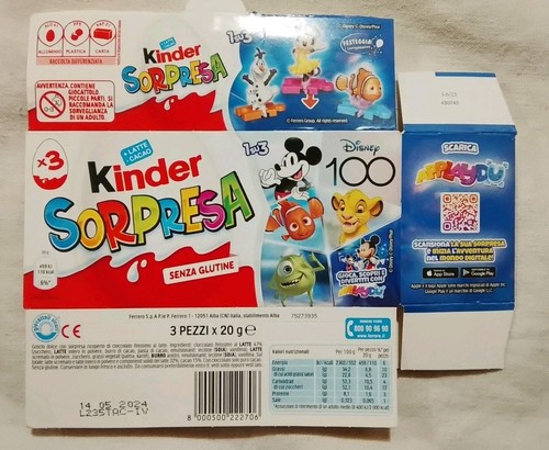 Scatola vuota kinder - kinder, sorpresa
