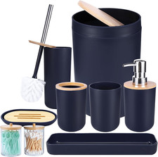 Set accessori bagno blu - set, di