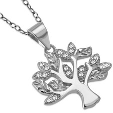 Collana con ciondolo albero