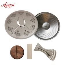 coverplate chitarra risonatore con cono singolo,coda,biscotto,sella