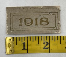 1918 Antique  Calendar /