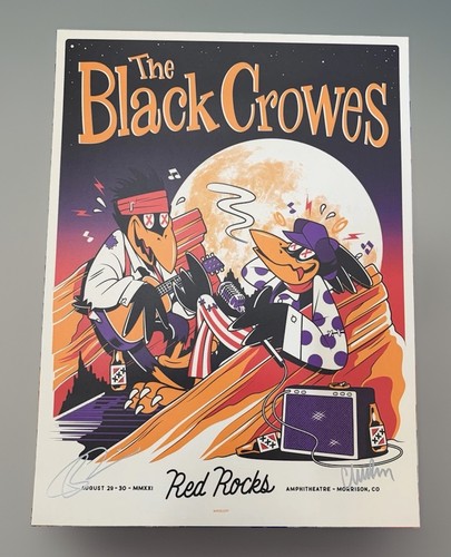 Poster black crowes firmato - crowes,