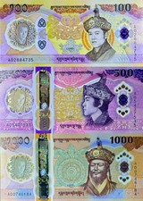 Bhutan Set 3 pz 100 500 1000