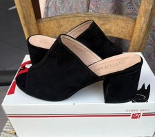 Sabot Tulipano con tacco in velluto scamosciato taglia 36