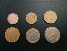  Rare monete Francesi da 0,02-0,10 -0,20- 0,50- 1 euro e 2 euro 1999 