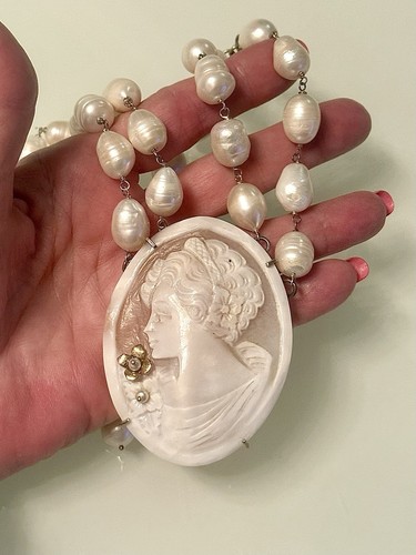 Collana bavaglino vintage - collana,