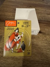 Goya Vintage NOS Silver Steel "Stinger" B 2° .012" Corda Chitarra Elettrica