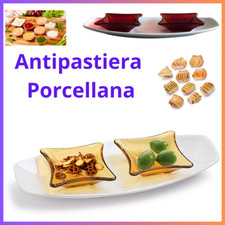 Antipastiera porcellana bianco