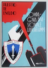 Cartolina divisione volontari - cartolina,