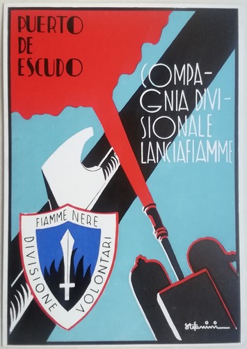 Cartolina divisione volontari - cartolina,
